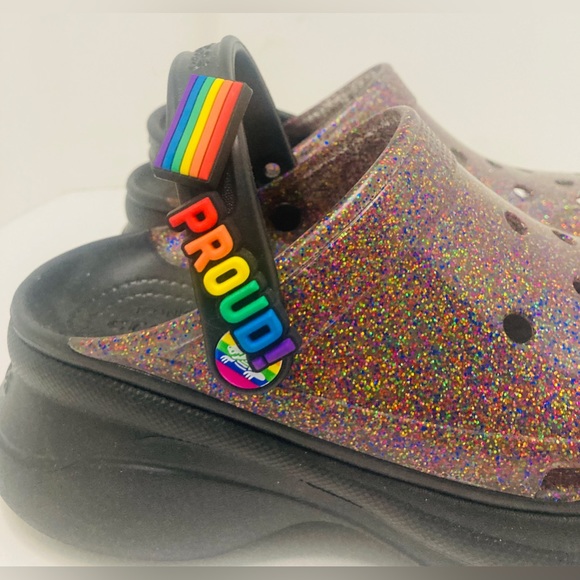 CROCS Pride Classic Bae Platforms - SZ 7 - NWOT! - Picture 4 of 5
